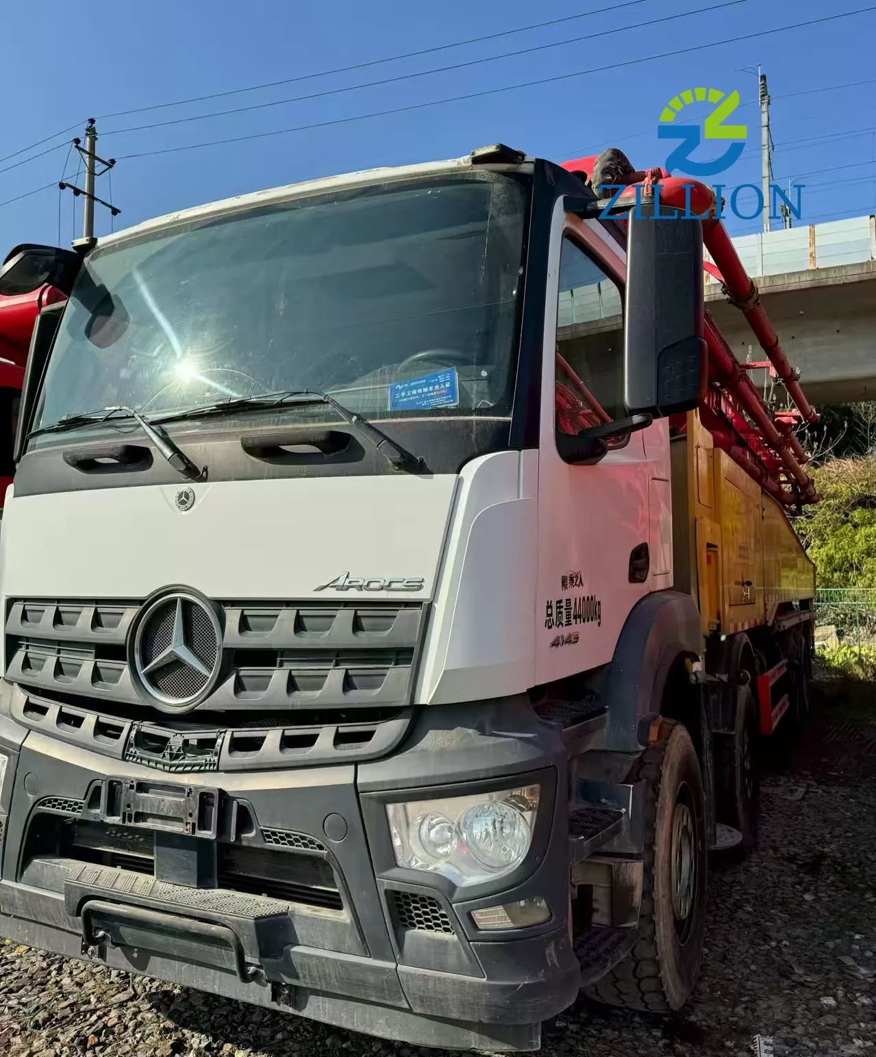 2024 SANY 56m Truck-Mounted Concrete Pump Truck with Mercedes-Benz Chassis