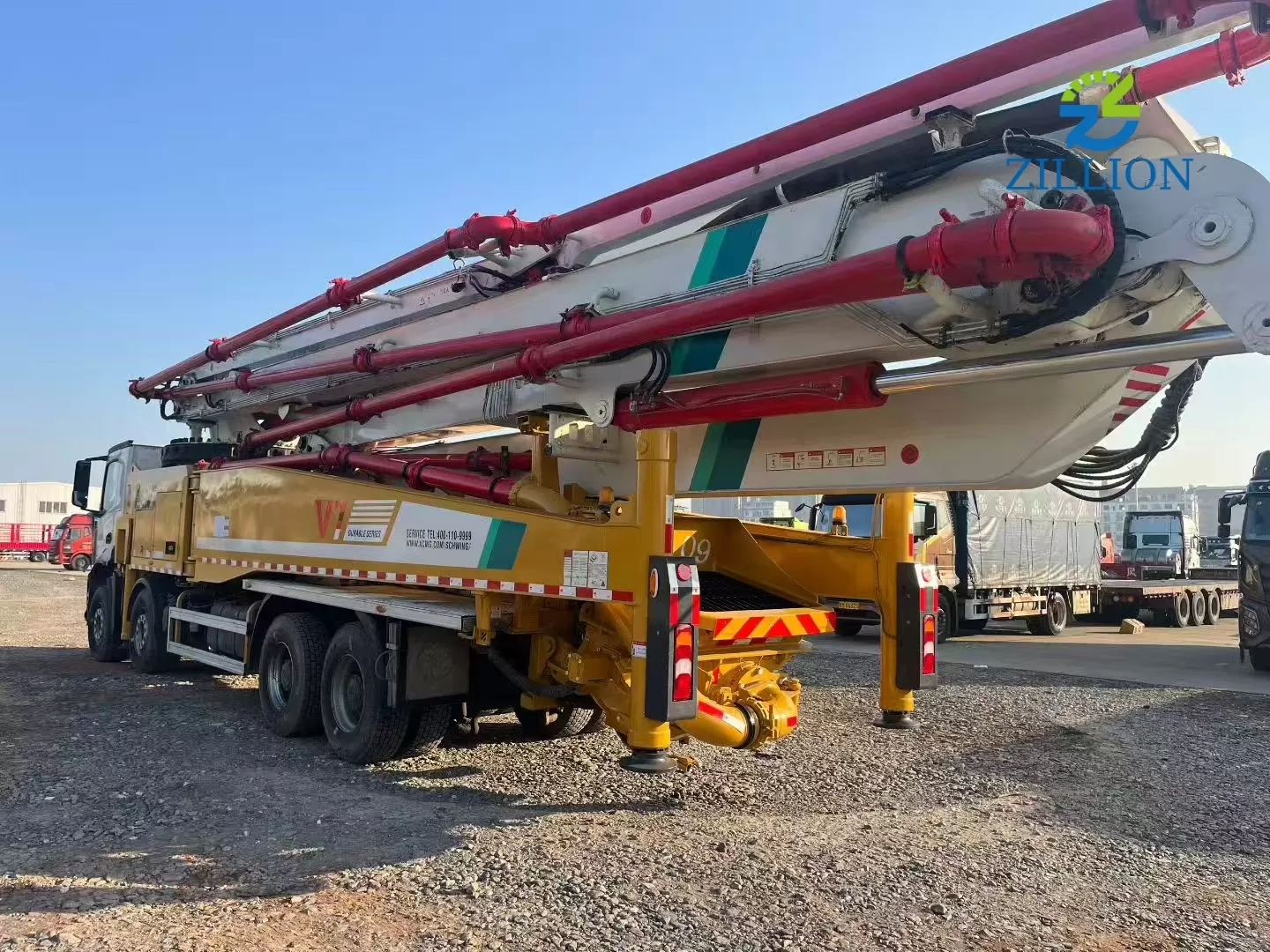 2021 XCMG 62m Truck-Mounted Concrete Pump Truck with Mercedes-Benz Chassis