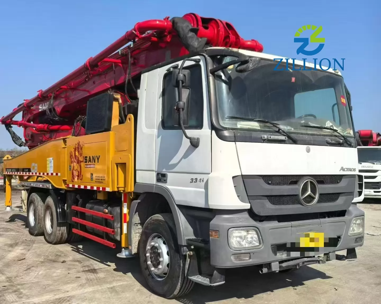 2014 Sany 46m Truck-Mounted Concrete Pump Truck with Mercedes-Benz Chassis