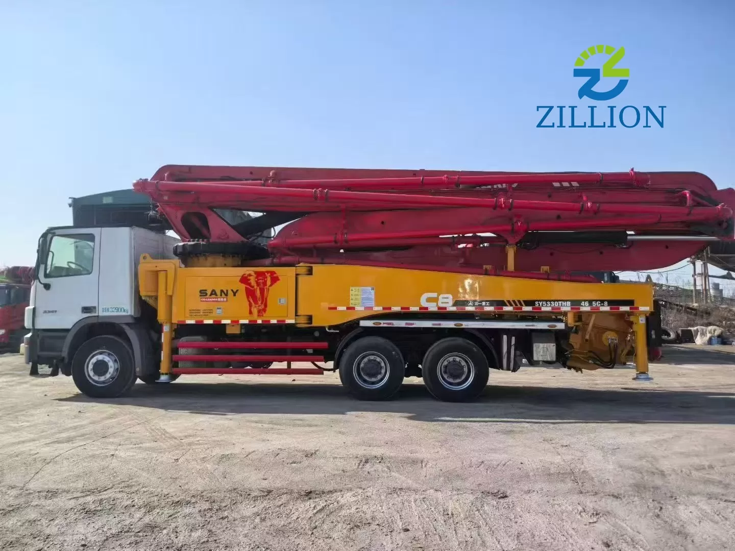 2014 Sany 46m Truck-Mounted Concrete Pump Truck with Mercedes-Benz Chassis