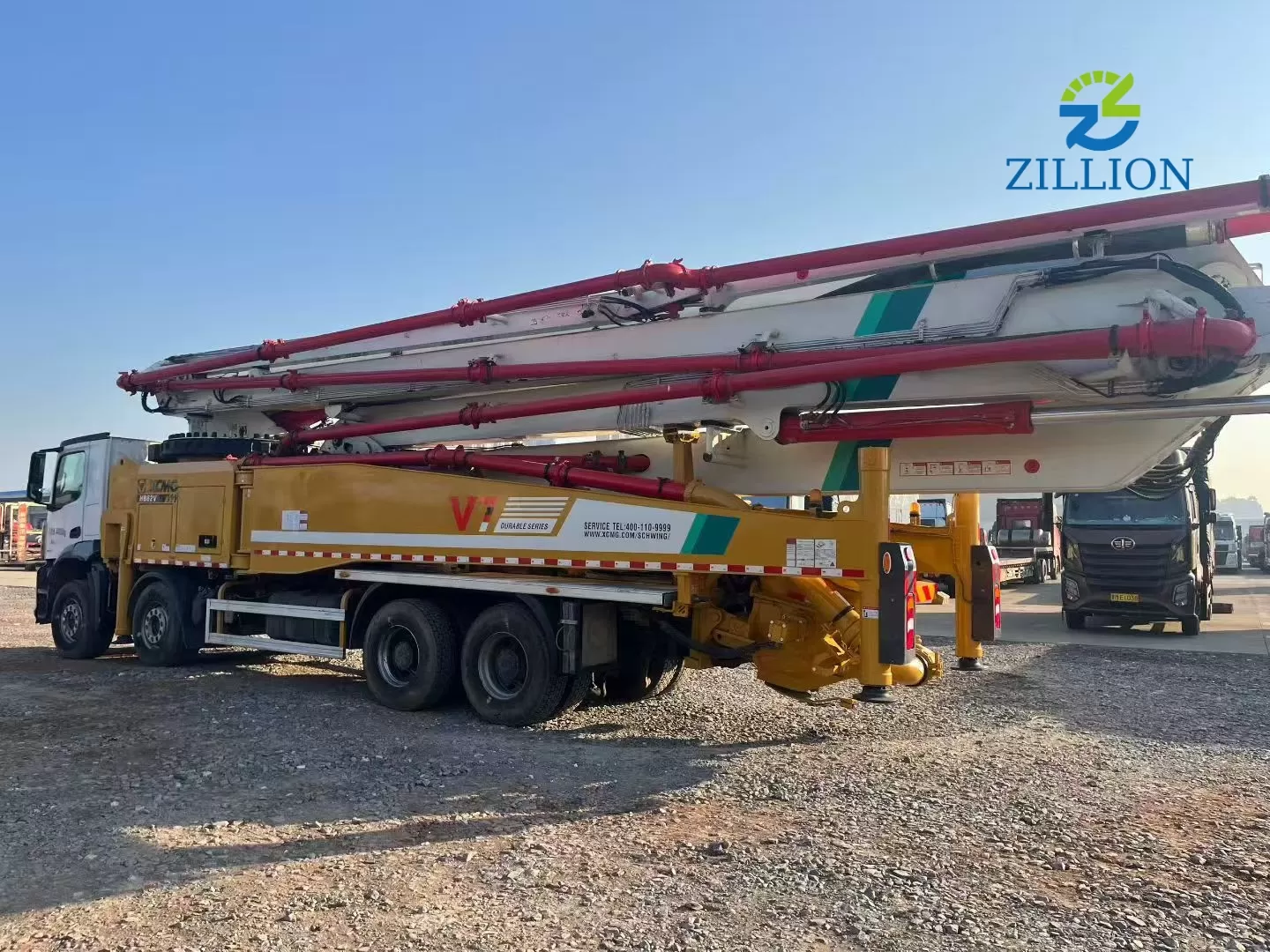 2021 XCMG 62m Truck-Mounted Concrete Pump Truck with Mercedes-Benz Chassis